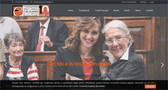 Desktop Screenshot of fondazionecaligara.it